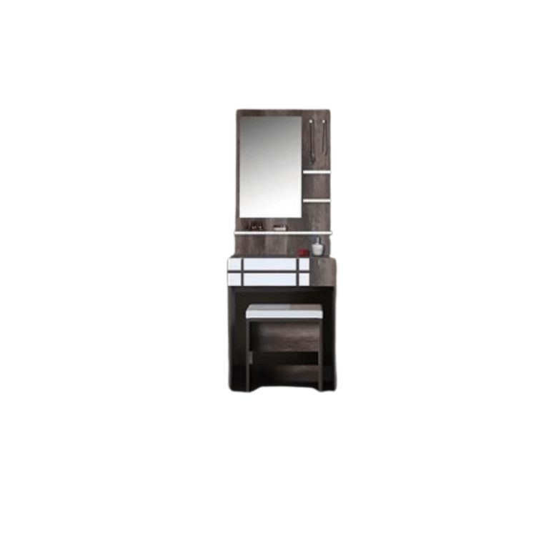 ชุดห้องนอน + ที่นอน PVC 5 ฟุต WISDOM DESIGN FURNITURE รุ่น NANA-M สี มอคค่า/ขาว ลิ้นชักท้ายเตียง_3